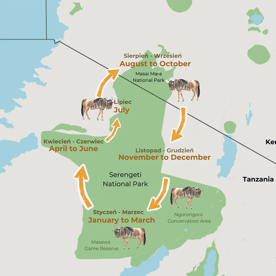Map of the Great Migration route
